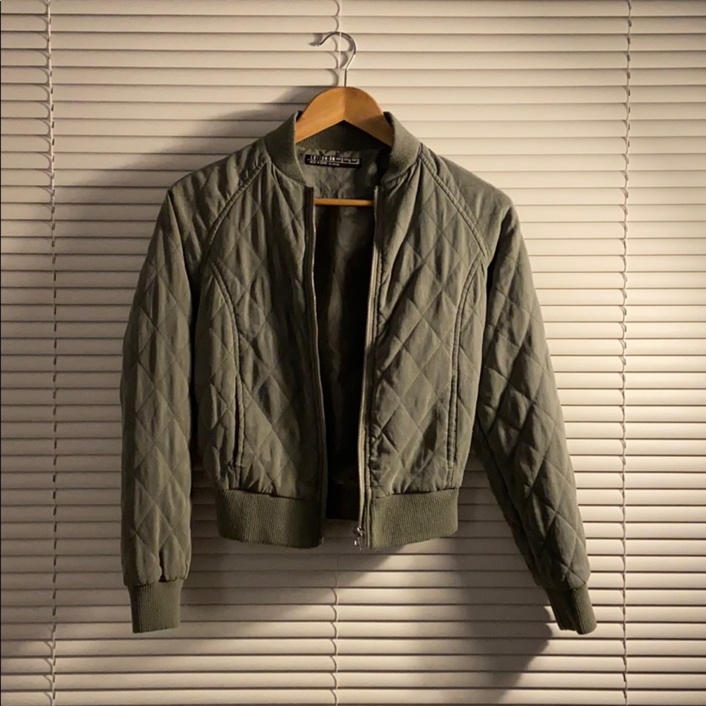 Cotton On diamond quilted bomber jacket